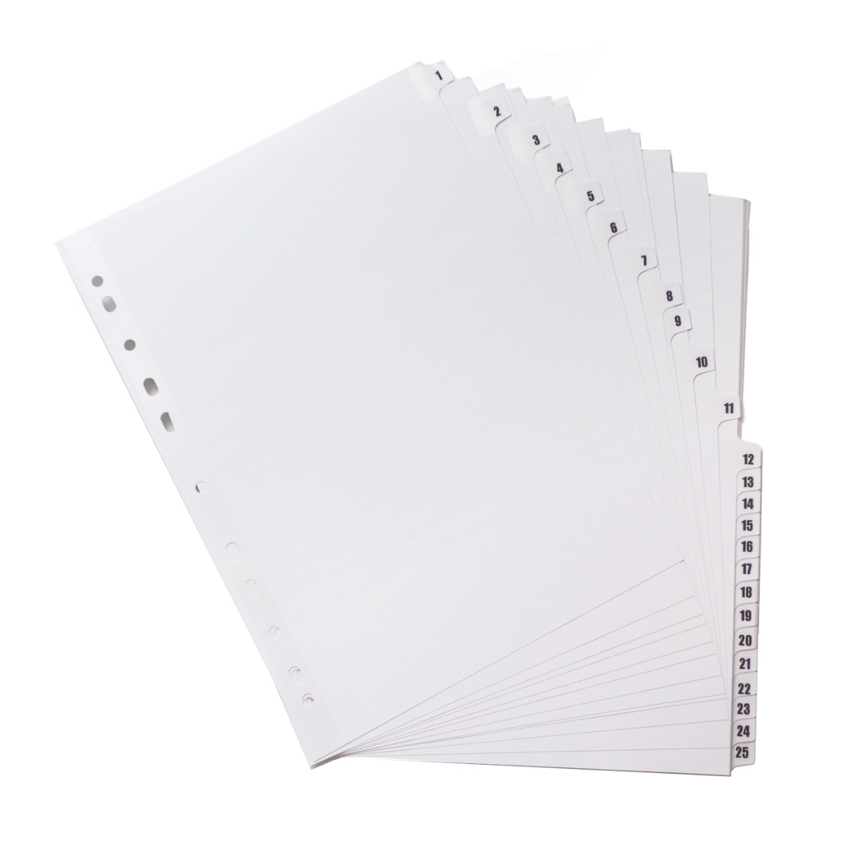 Concord Mylar Index A4 1-25