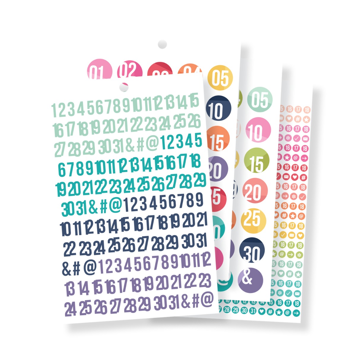 Carpe Diem A5 Sticker Tablet - Numbers