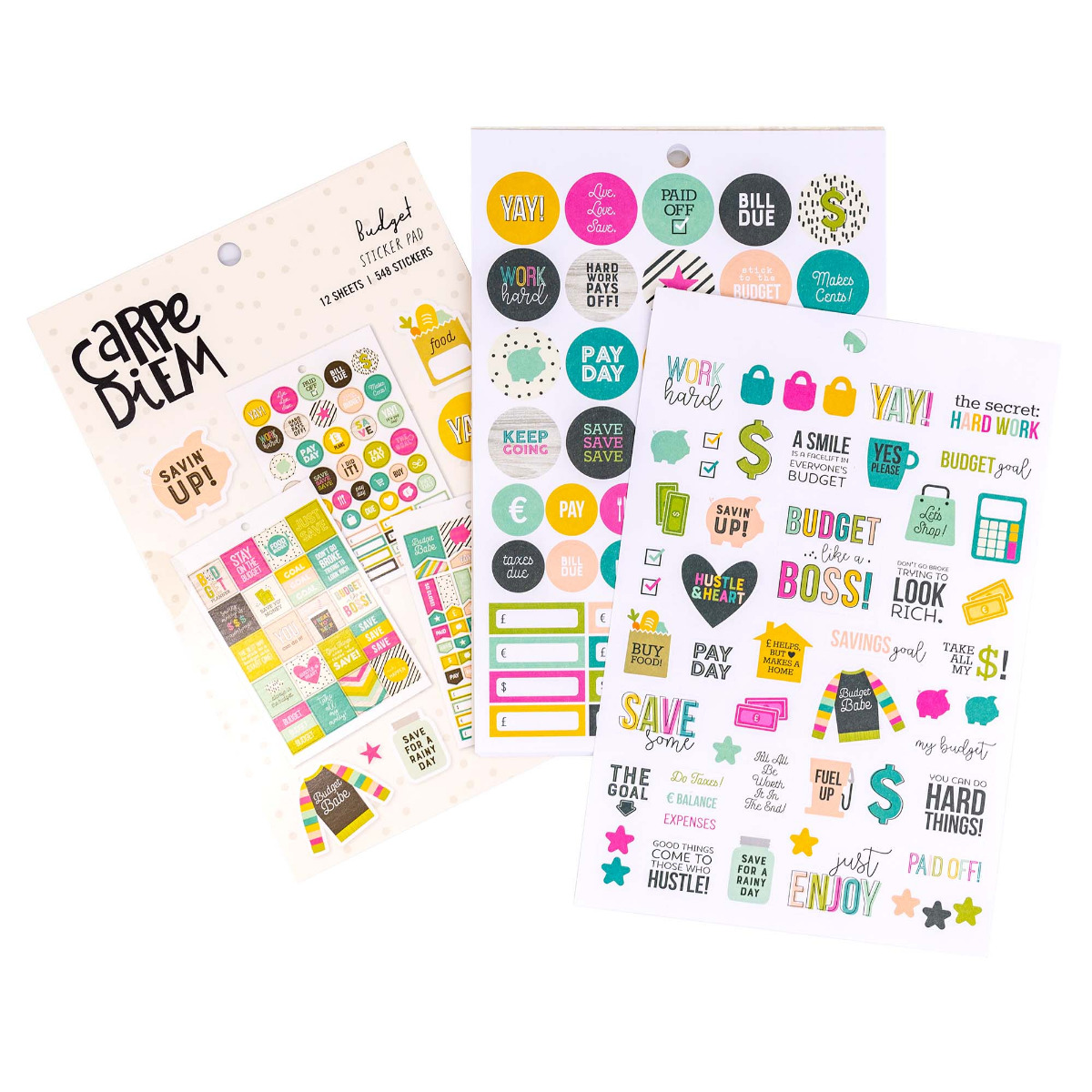 Carpe Diem A5 Budget Sticker Tablet