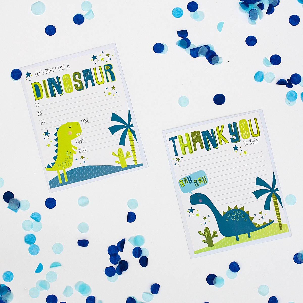 Pukka Party Dinosaur Party Invites & Thank You Notes