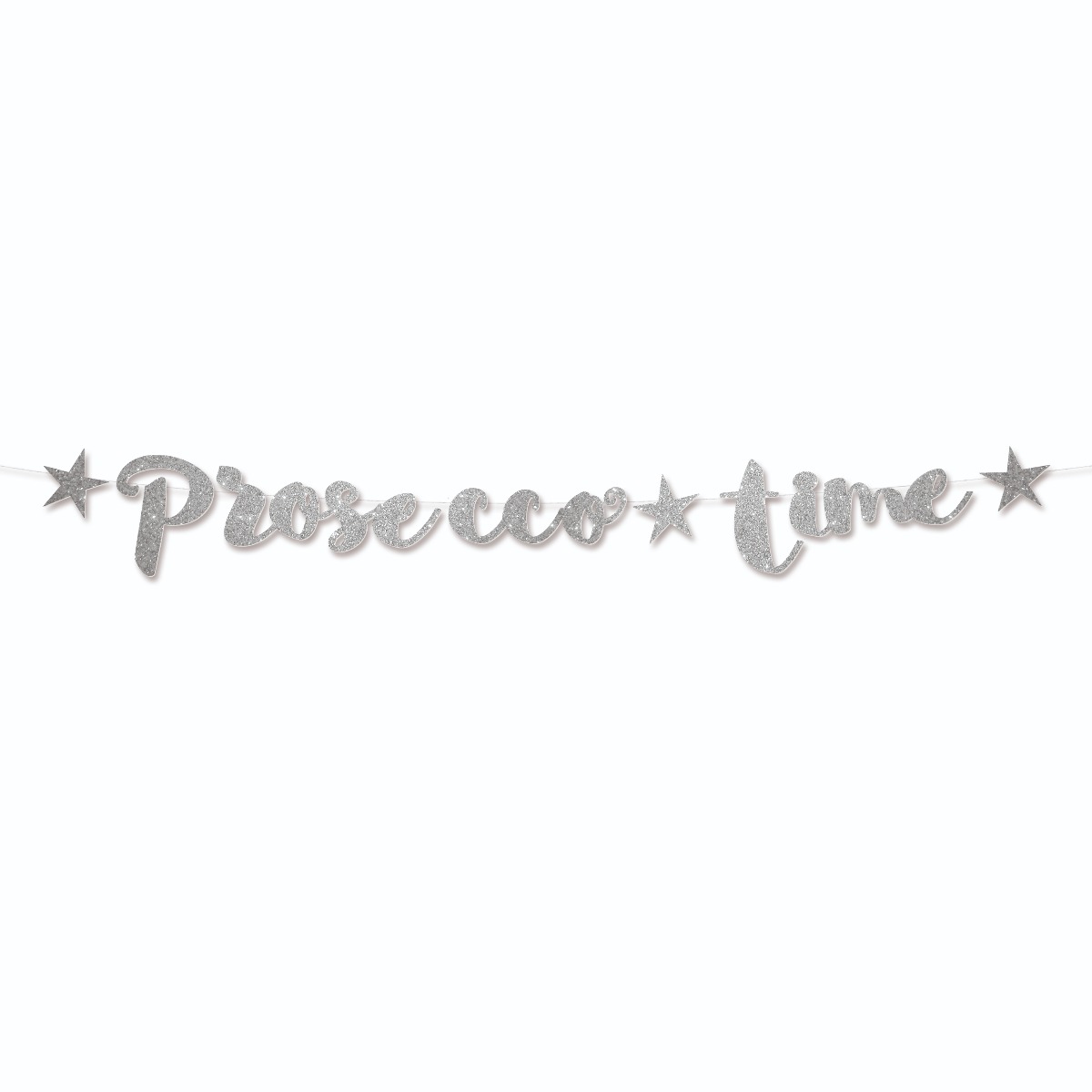 Pukka Party Silver Prosecco Time Stitched Garland