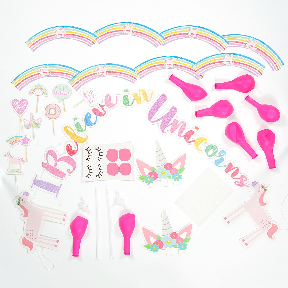 Pukka Party Unicorn Themed Party Decoration Kit
