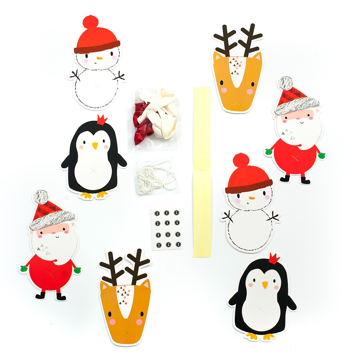 Pukka Party 1.5m Christmas Characters Balloon Garland