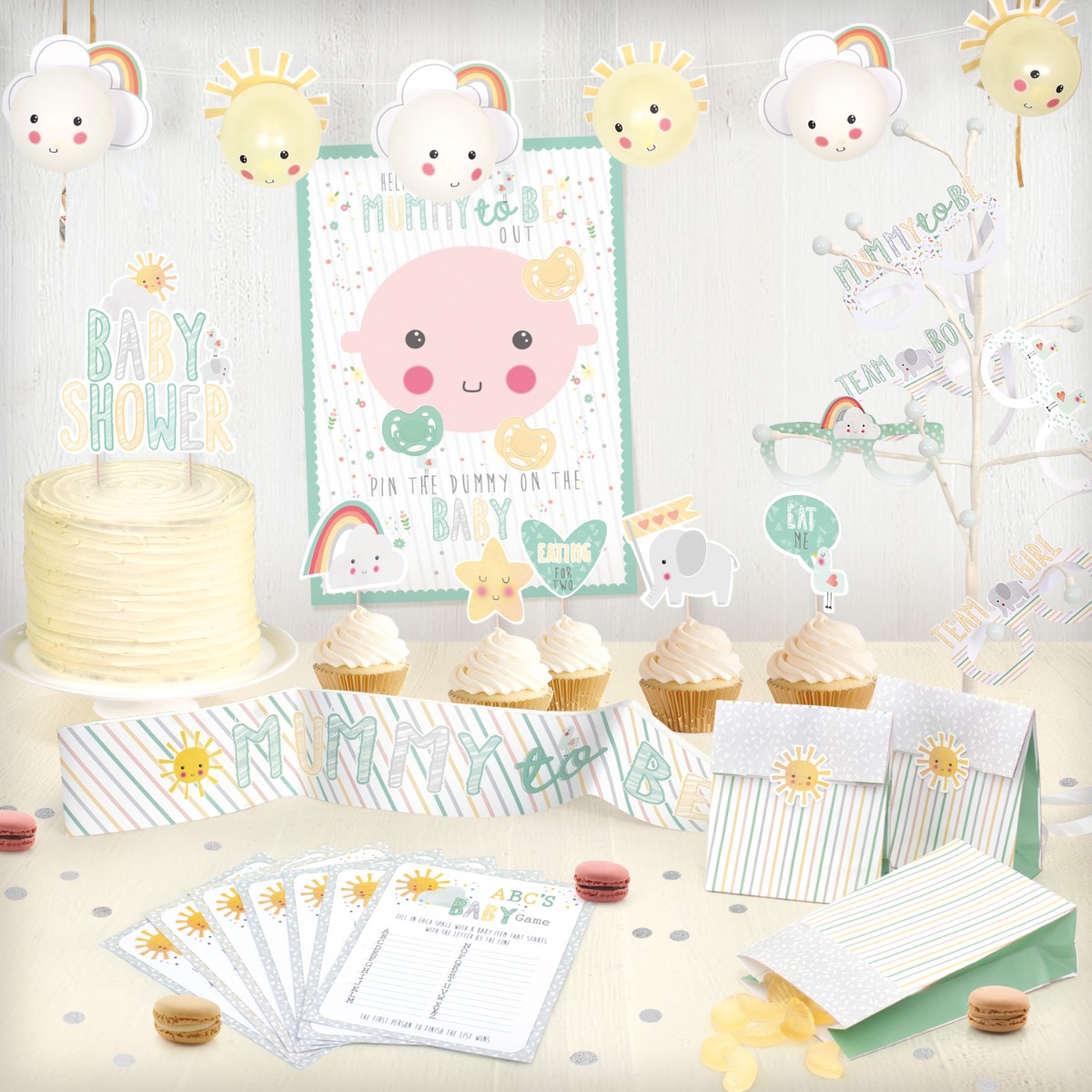 Pukka Party Pastel Baby Shower Party Pack