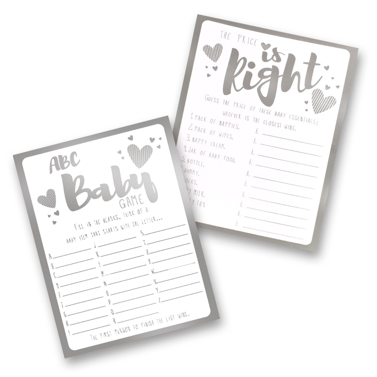 Pukka Party Ready to Pop Baby Shower Games Cards