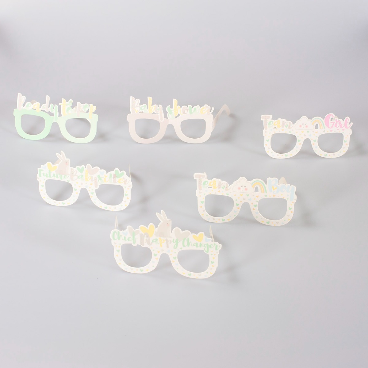 Pukka Party Baby Shower Photo Prop Glasses
