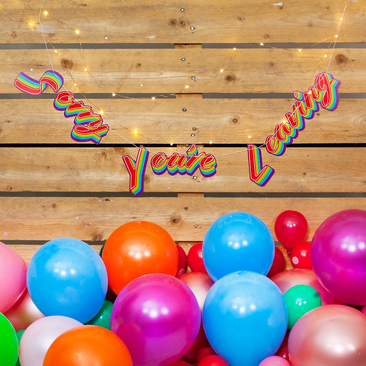 Pukka Party Sorry Youre Leaving Stitched Garland