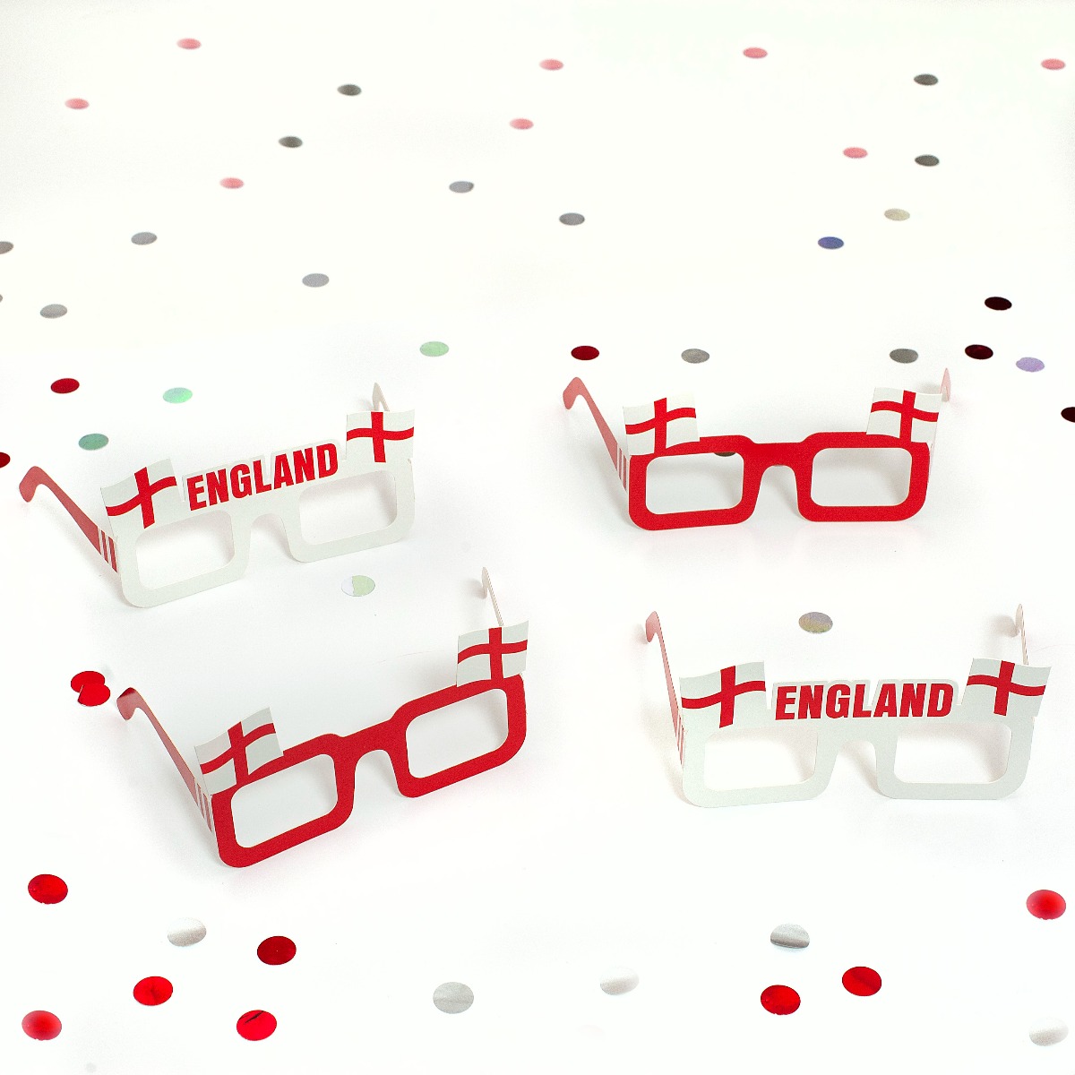 Pukka Party England Selfie Prop Glasses