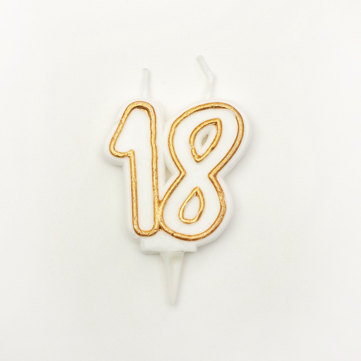 Pukka Party Age 18 Gold Milestone Candle