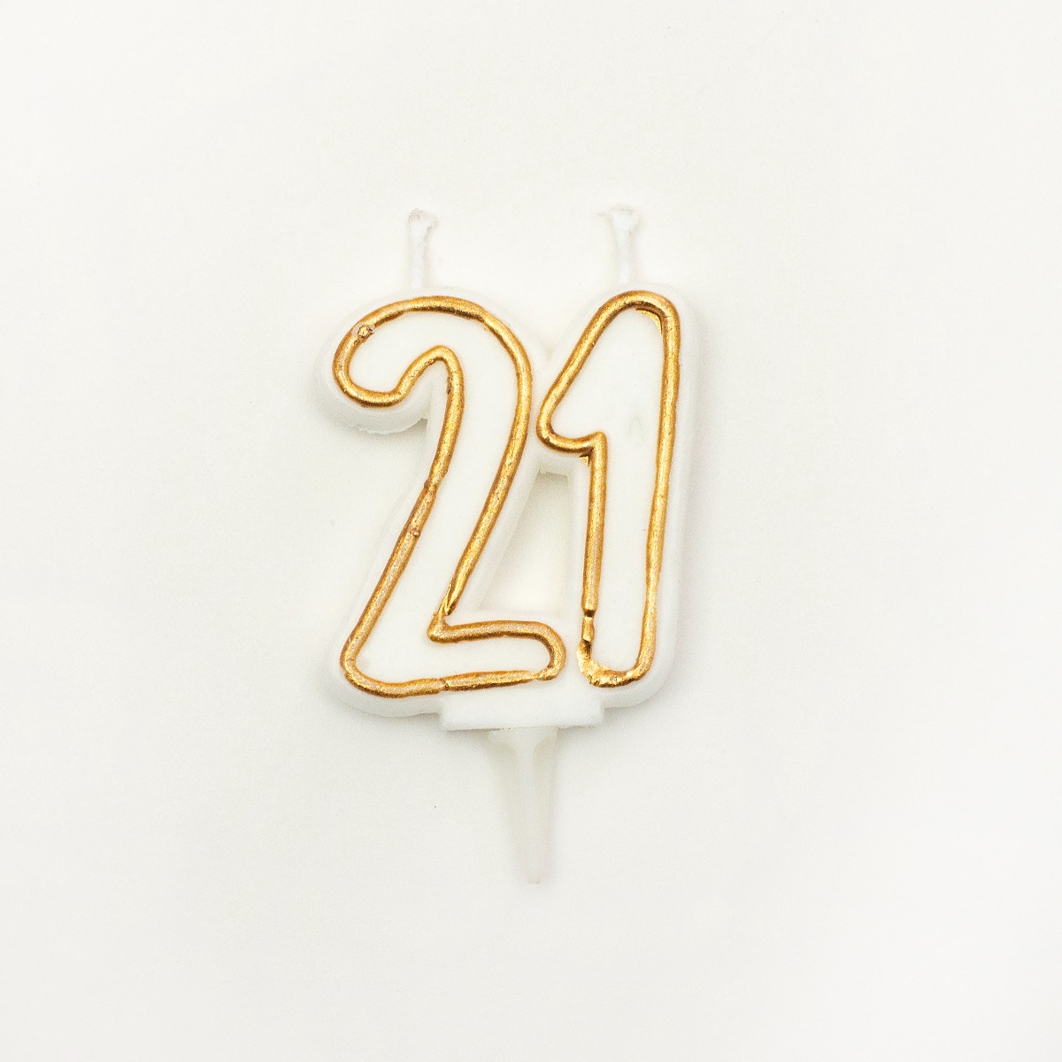 Pukka Party Age 21 Gold Milestone Candle