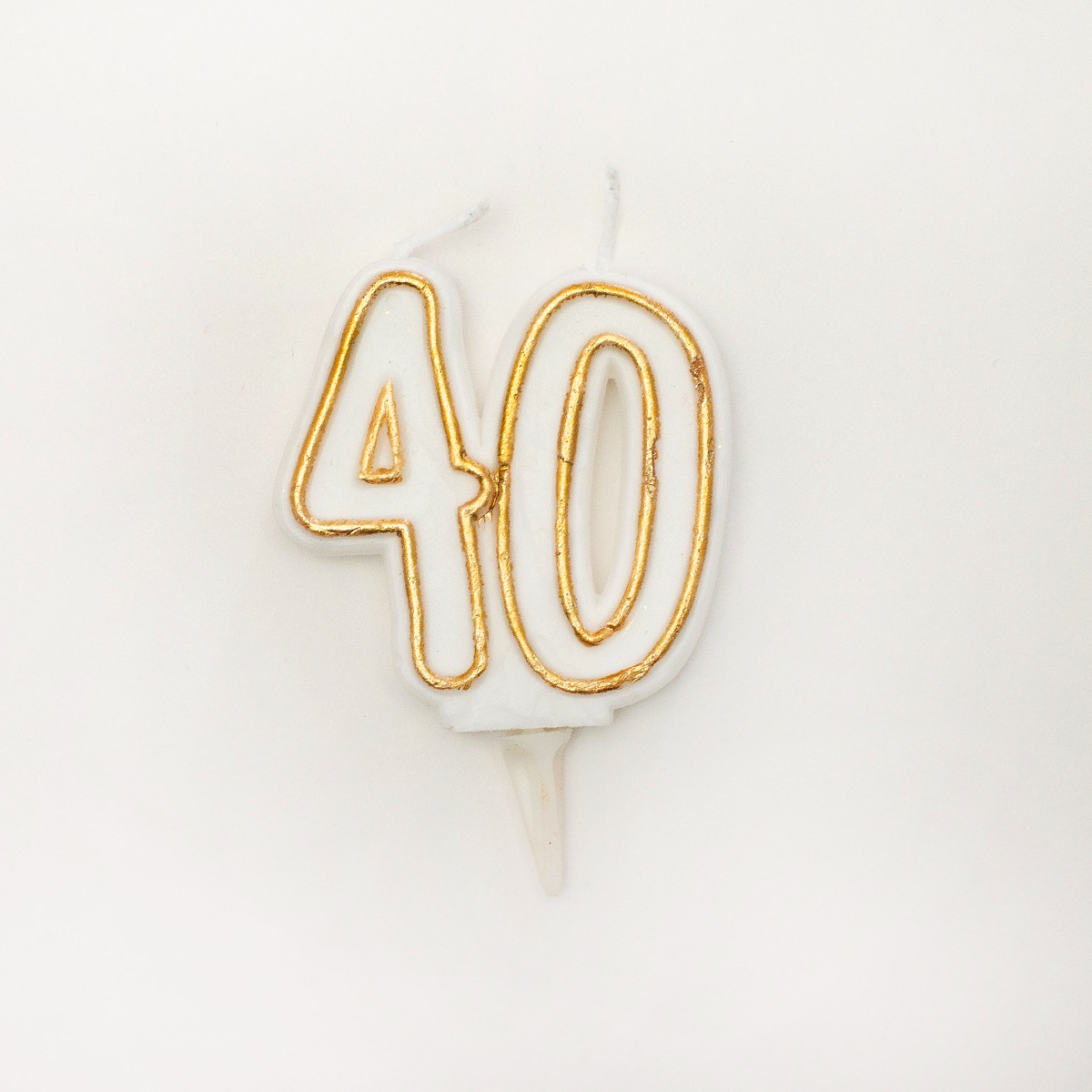 Pukka Party Age 40 Gold Milestone Candle