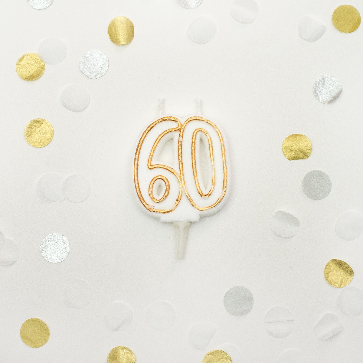 Pukka Party Age 60 Gold Milestone Candle