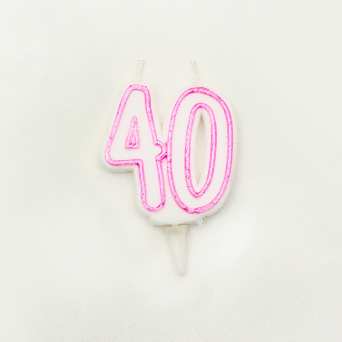 Pukka Party Age 40 Pink Milestone Candle