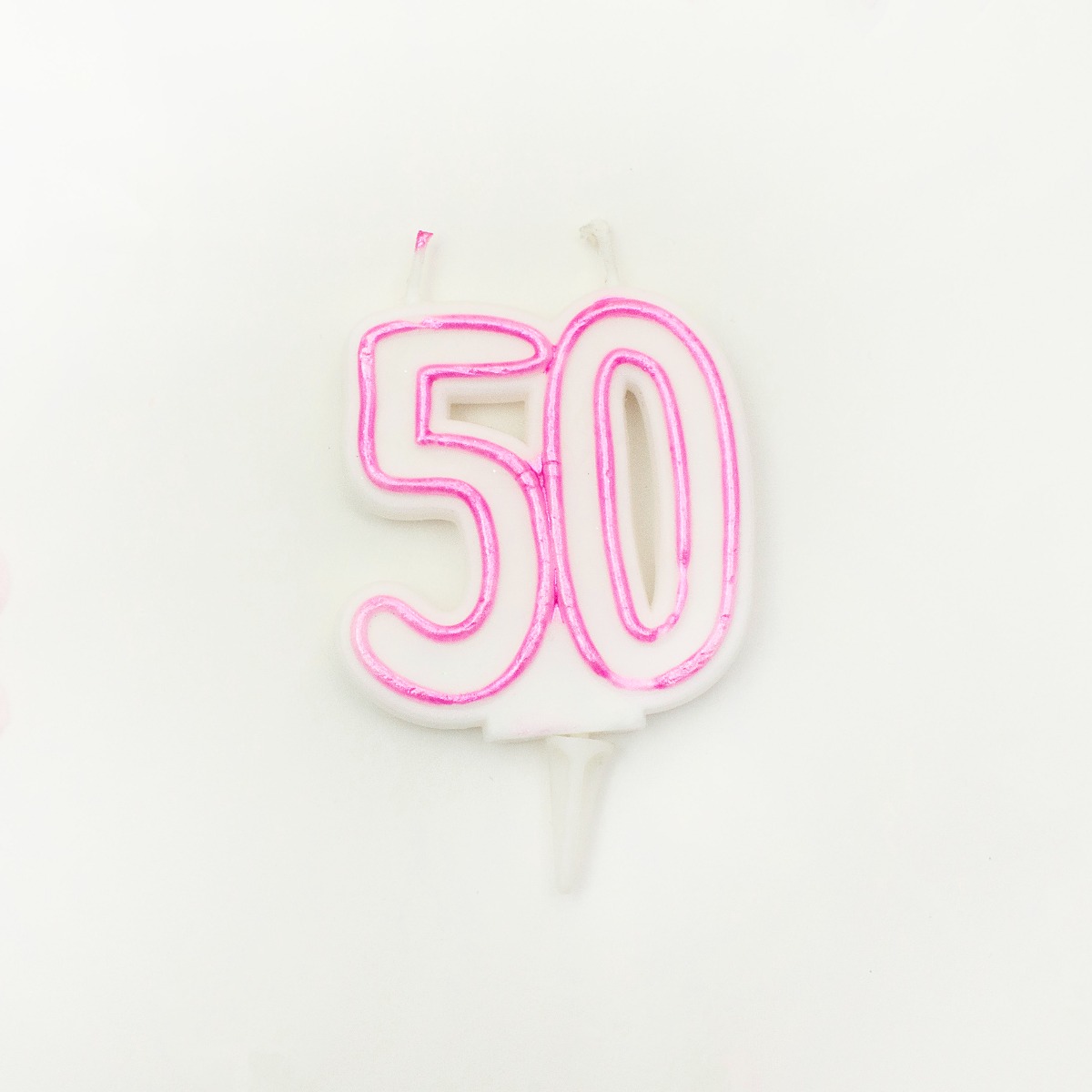 Pukka Party Age 50 Pink Milestone Candle