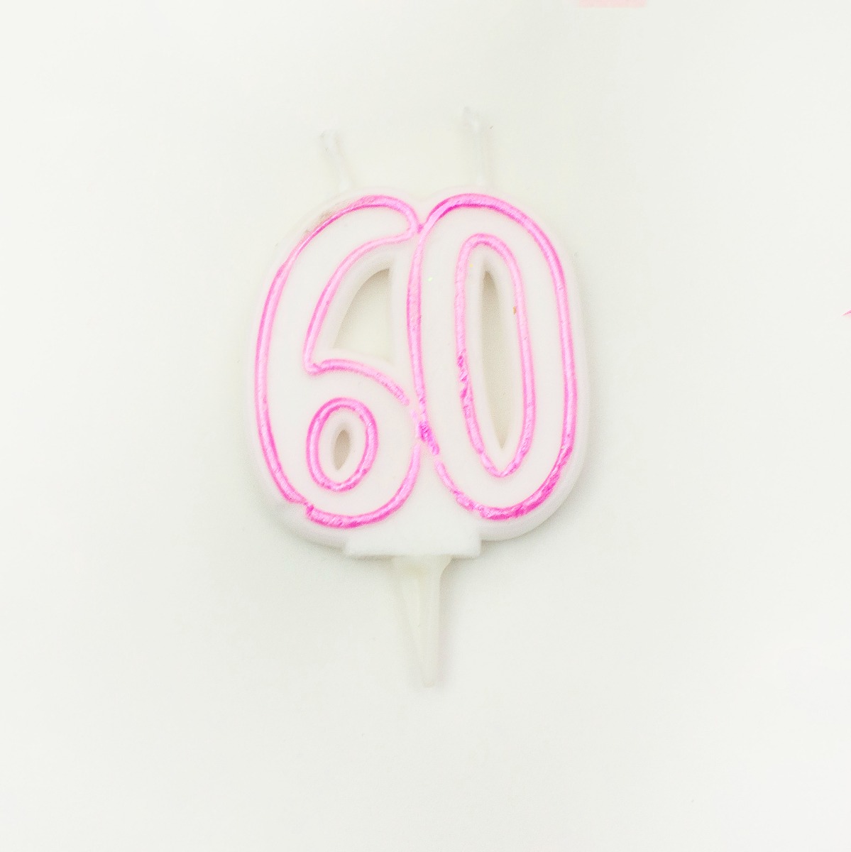 Pukka Party Age 60 Pink Milestone Candle