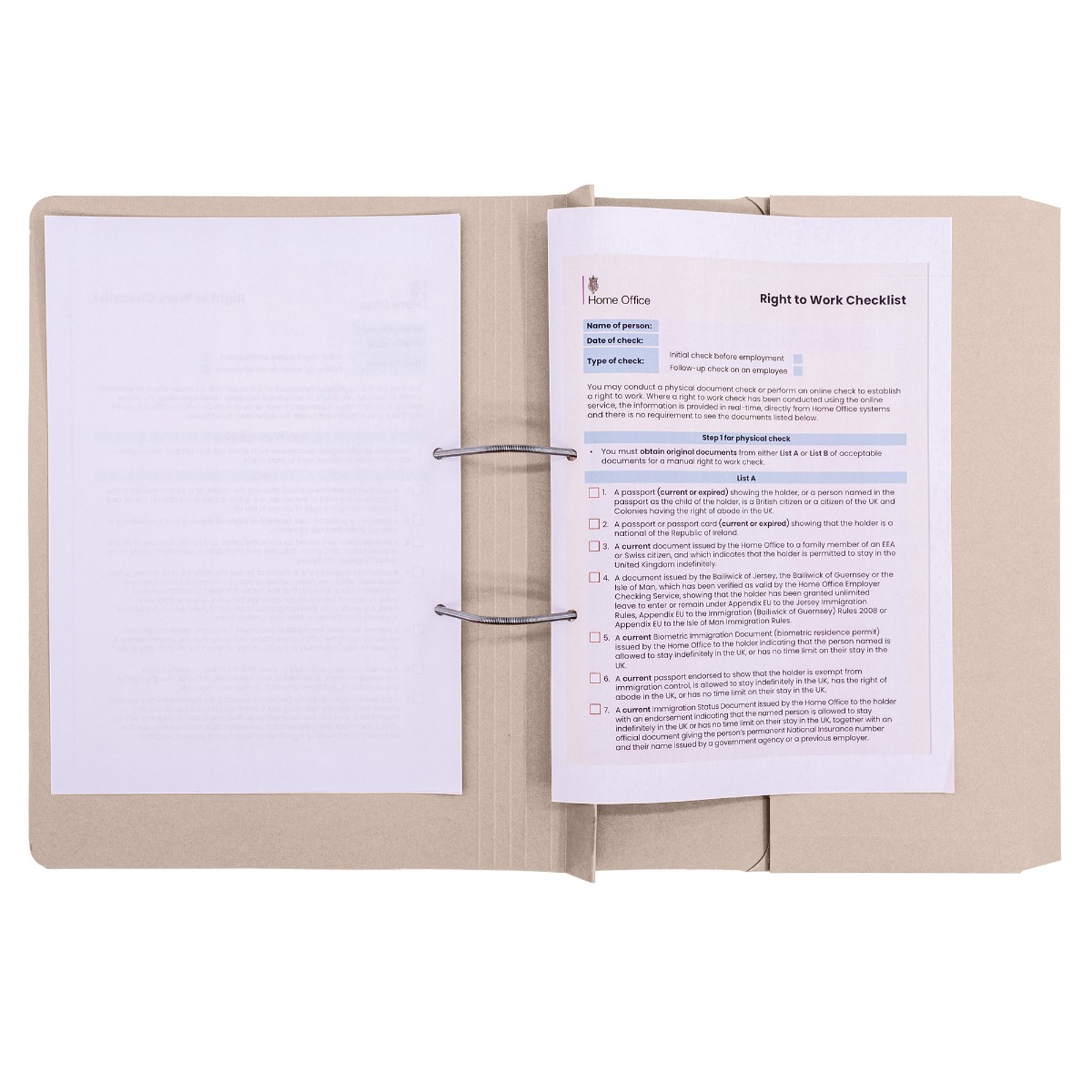 Concord Transfer Pocket File Foolscap Buff - Box of 25