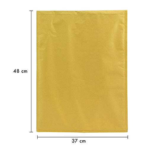 Pukka Post & Packaging Gold Bubble Envelope 370mm x 480mm, Size K - Pack of 10