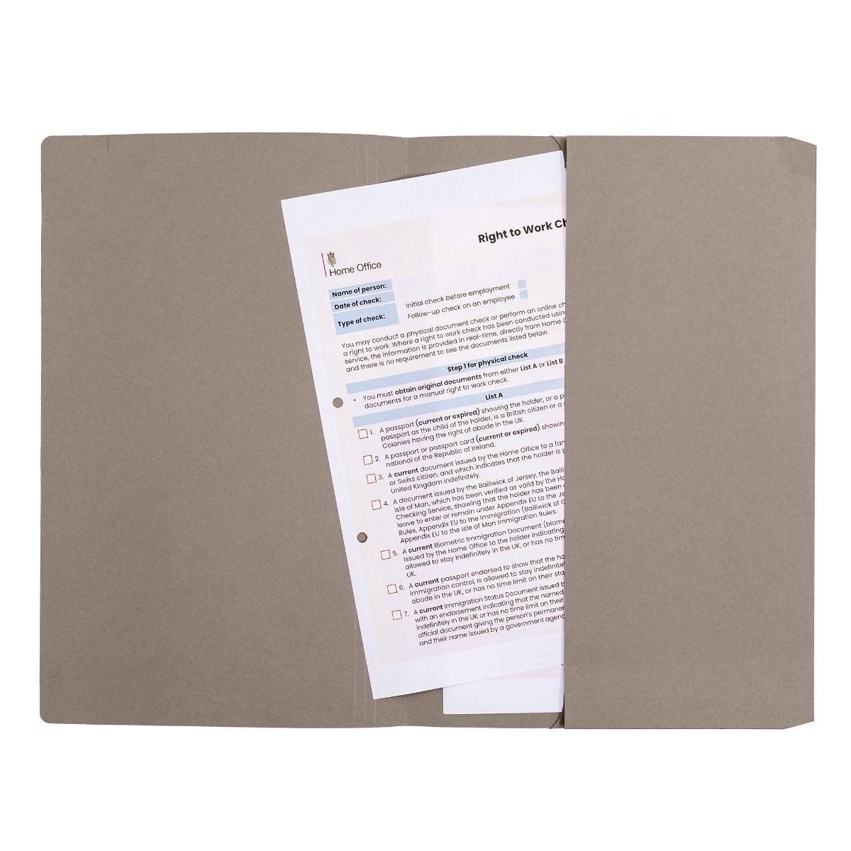 Concord Foolscap Full Flap Document Wallet in Grey - Pack of 5