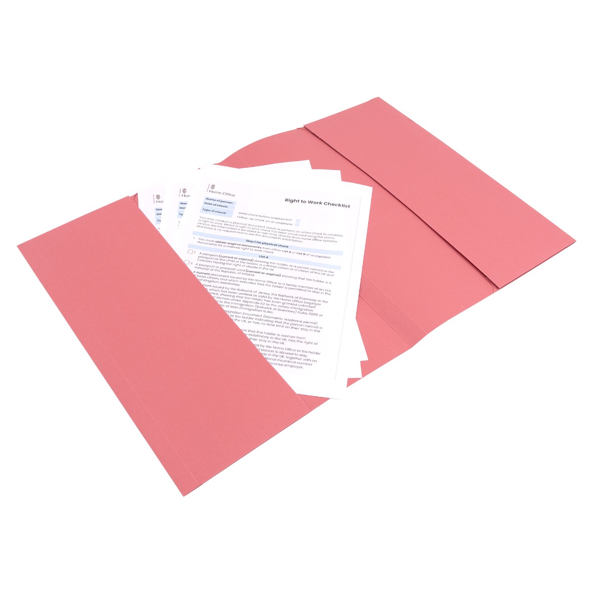 Concord Double Pocket Foolscap Wallet in Red - Pack of 25