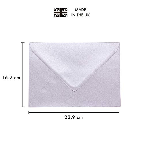 Pukka Post & Packaging C5 Silver Envelopes - Pack of 25
