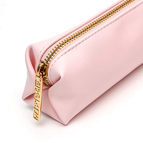 Ballerina Pink Slim Faux Leather Pencil Case - Carpe Diem