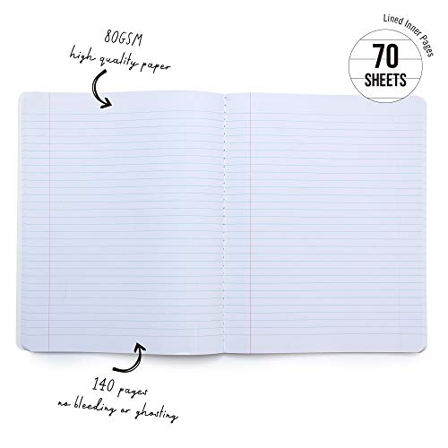 Carpe Diem Floral Love Lined Composition Notebooks - Pack of 3