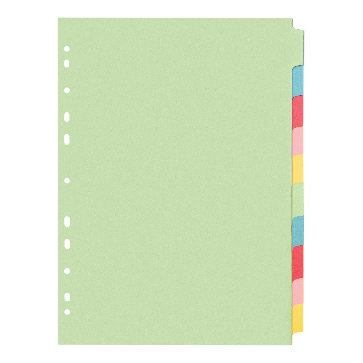 Concord Recycled Assorted Pastel 10 Part Divider