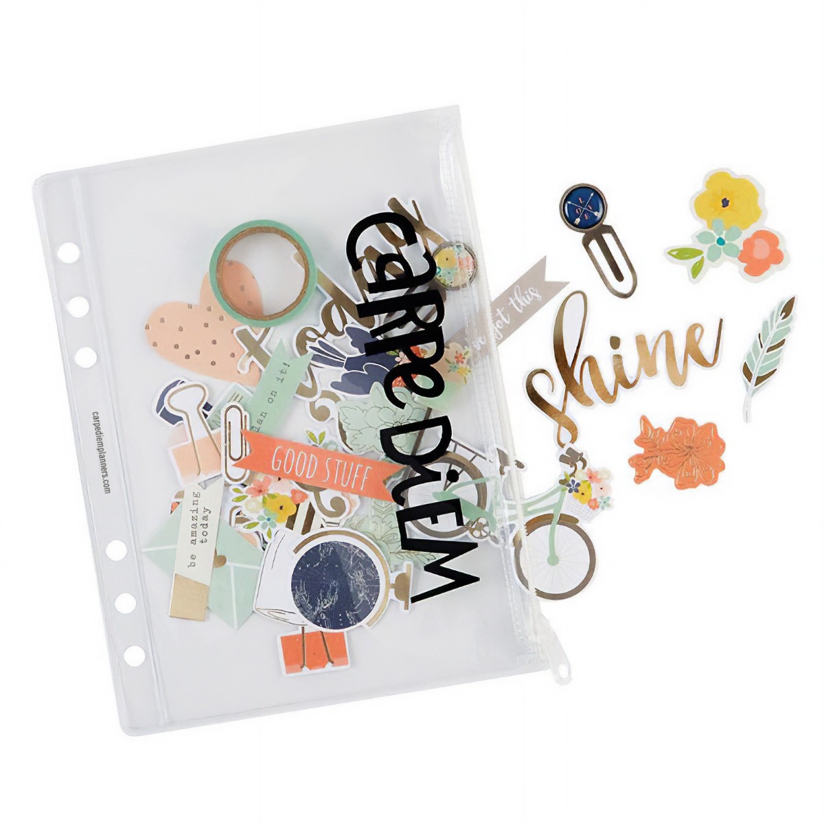 Carpe Diem Planner Essentials - A5 Plastic Storage Pouch