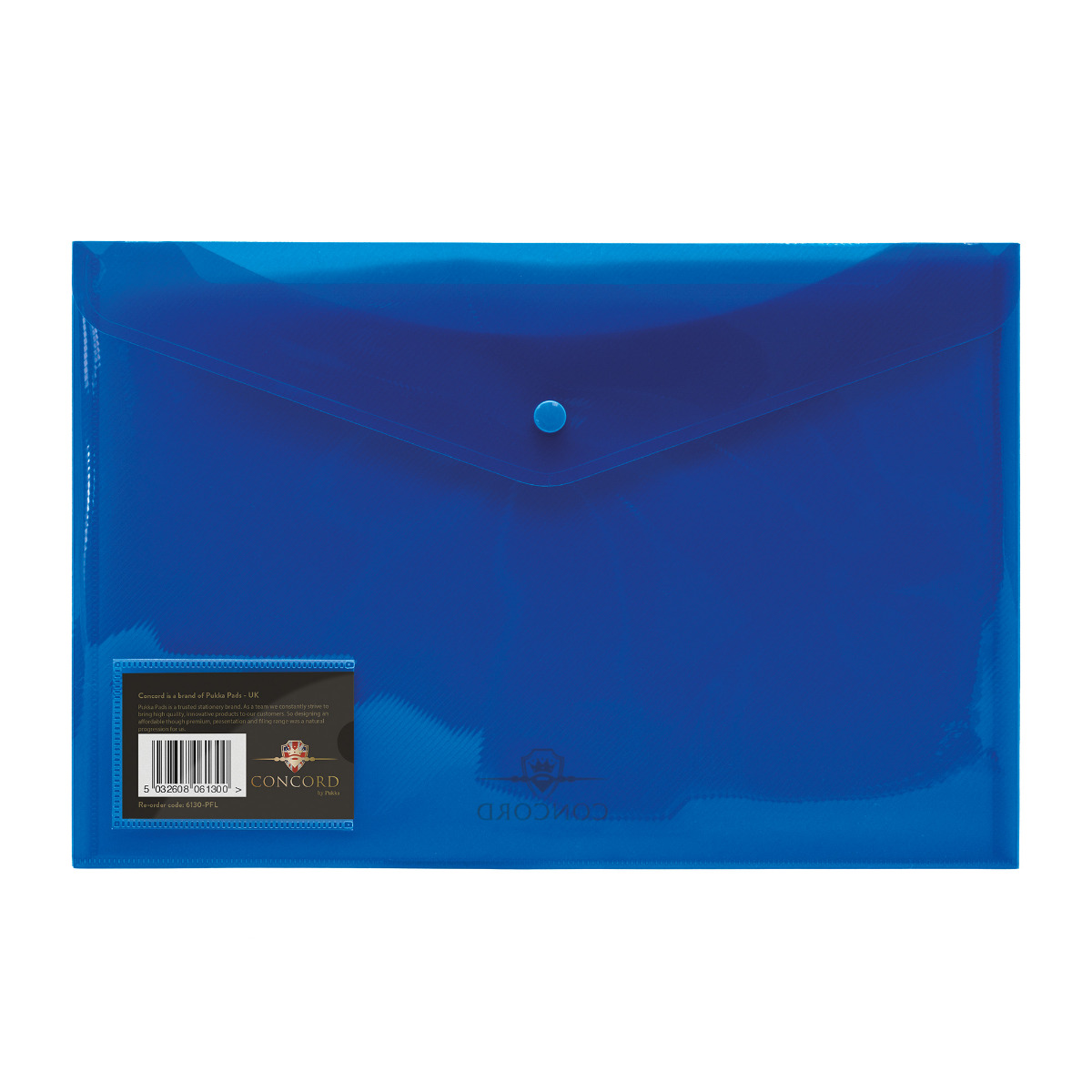 Pukka Pads PP Blue Foolscap Stud Wallet - Pack of 5