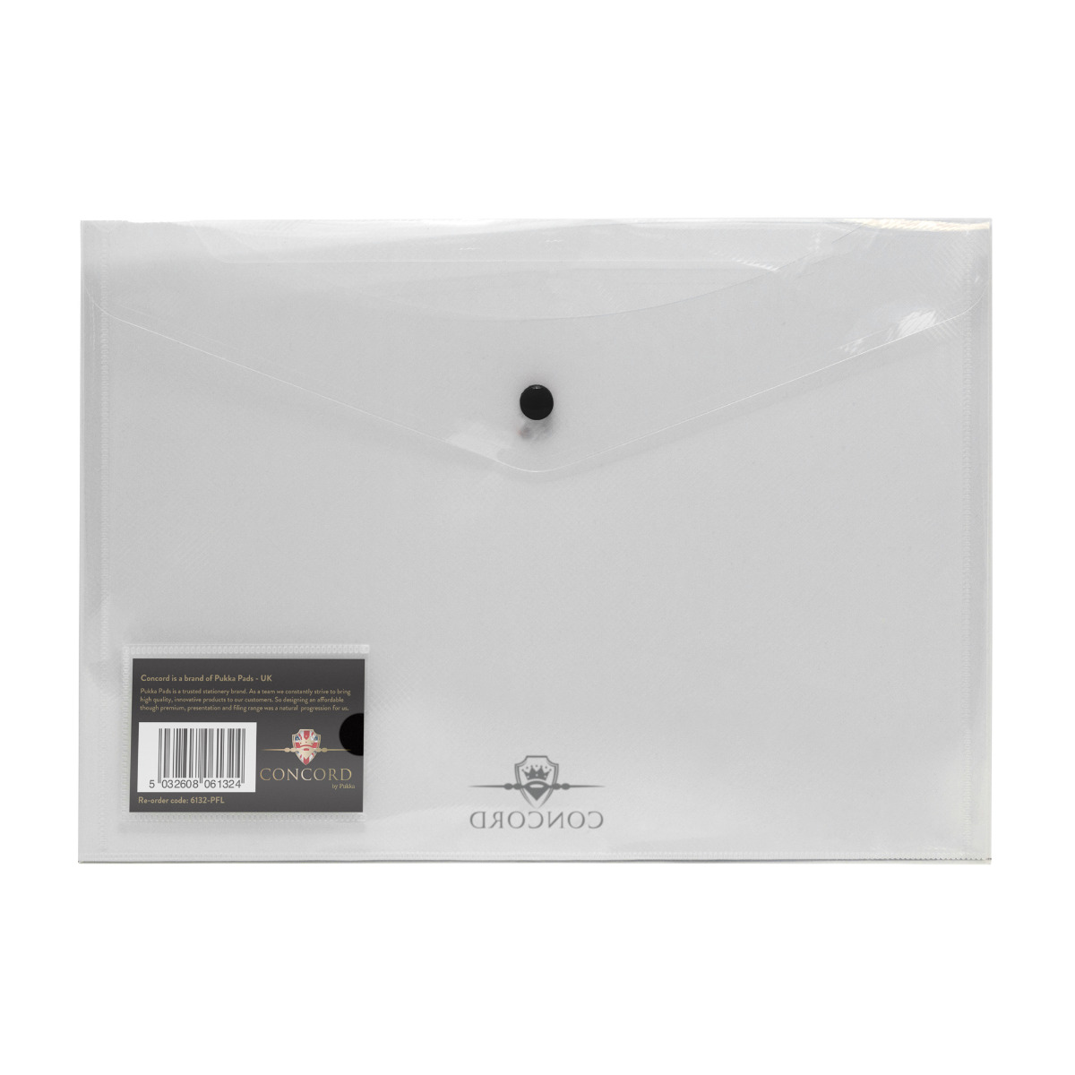 Pukka Pads PP Clear A4 Stud Wallet - Pack of 5