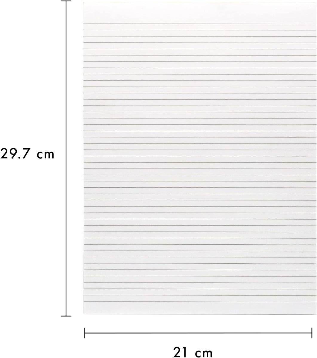 5 Star Office Memo Pad Headbound 60gsm Ruled 160pp A4 White Paper Pack - View #3