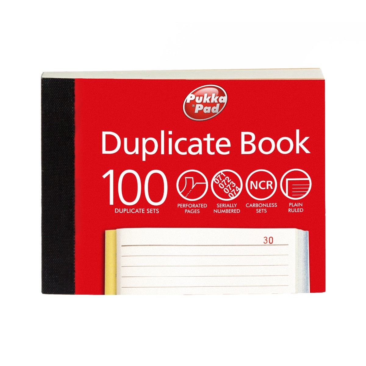 Pukka Pads Plain Ruled Duplicate Book 105 x 130mm - Pack of 5