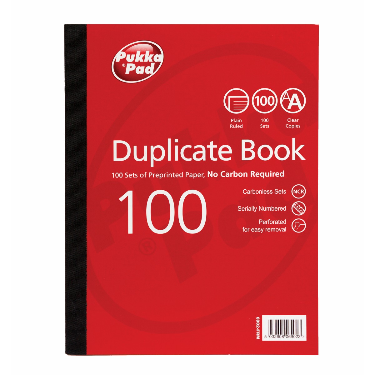 Pukka Pads Plain Ruled Duplicate Book 248 x 187mm - Pack of 5