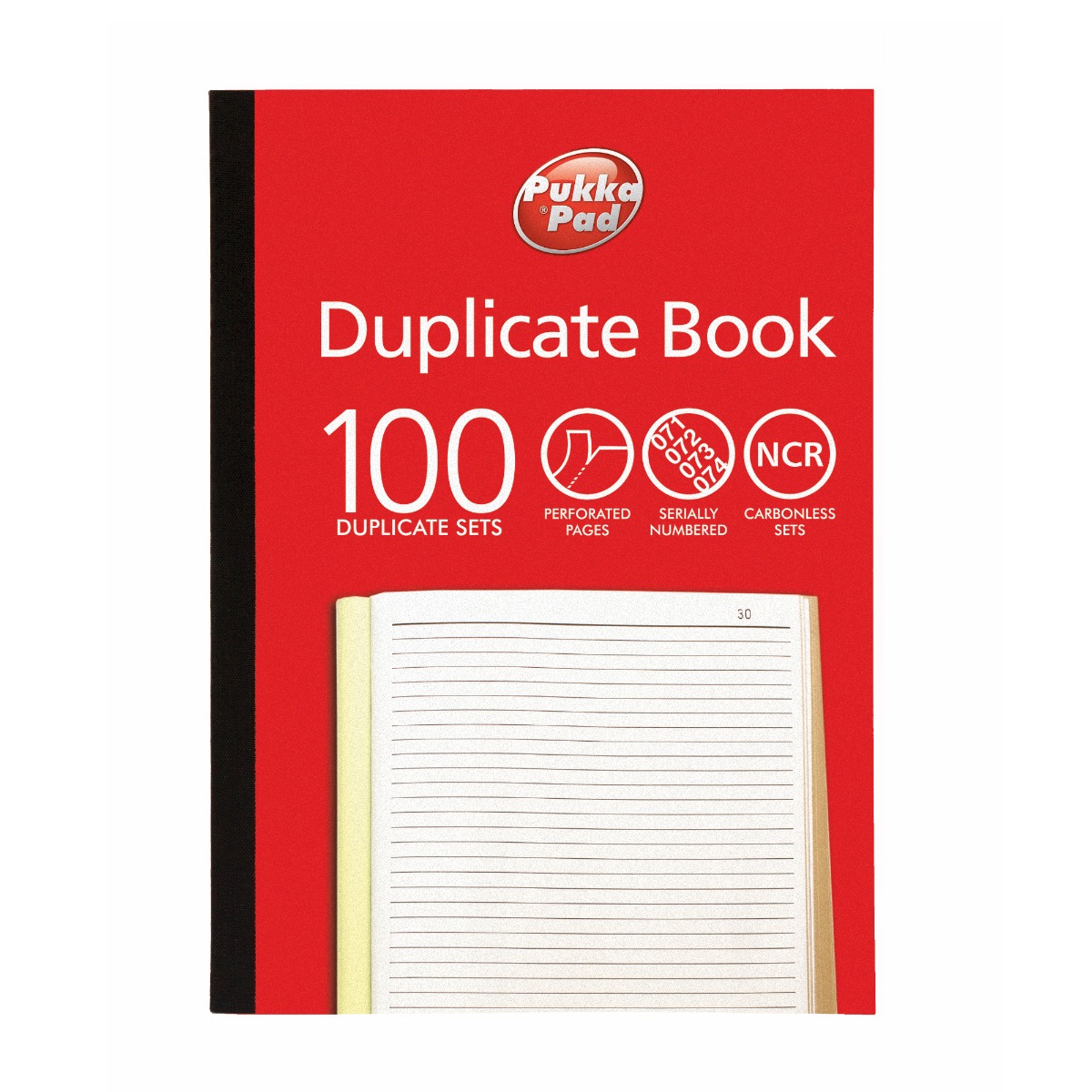 Pukka Pads Plain Ruled Duplicate Book A4 -  Pack of 5