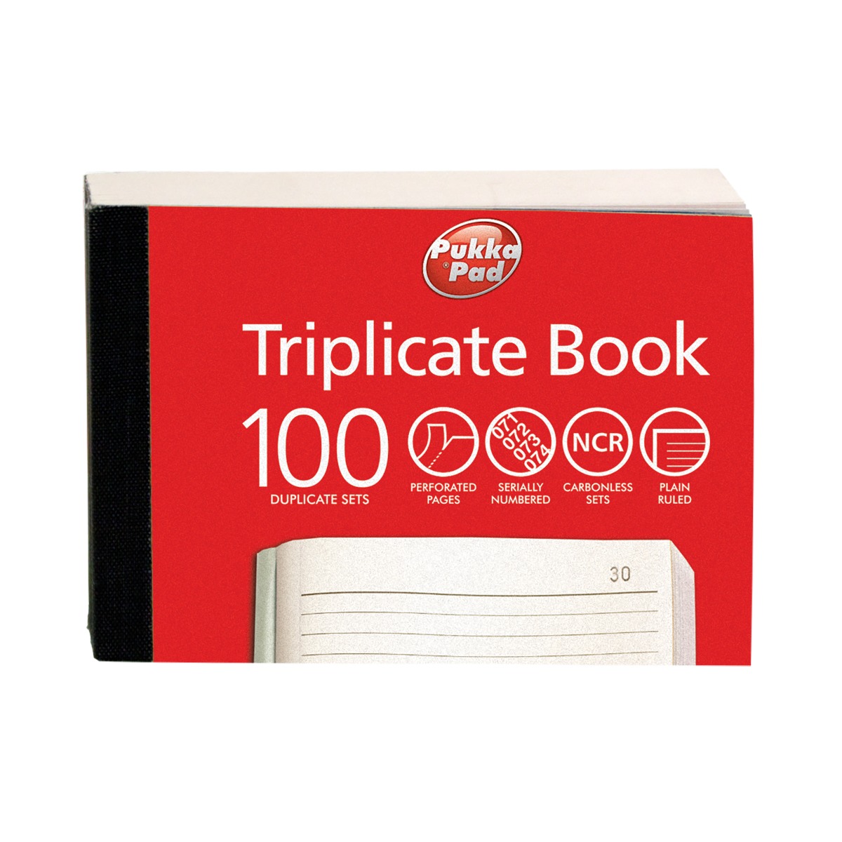 Pukka Pads Plain Ruled Triplicate Books 105 x 130mm - Pack of 5