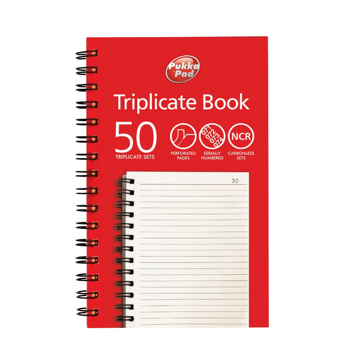 Pukka Pads Wirebound Triplicate Book 210 x 130mm - Pack of 5