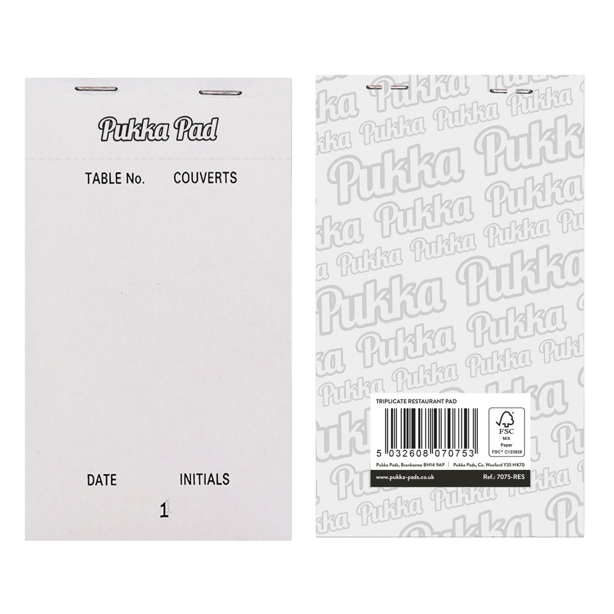 Pukka Triplicate Restaurant Pad 165 x 95mm (PAD200)