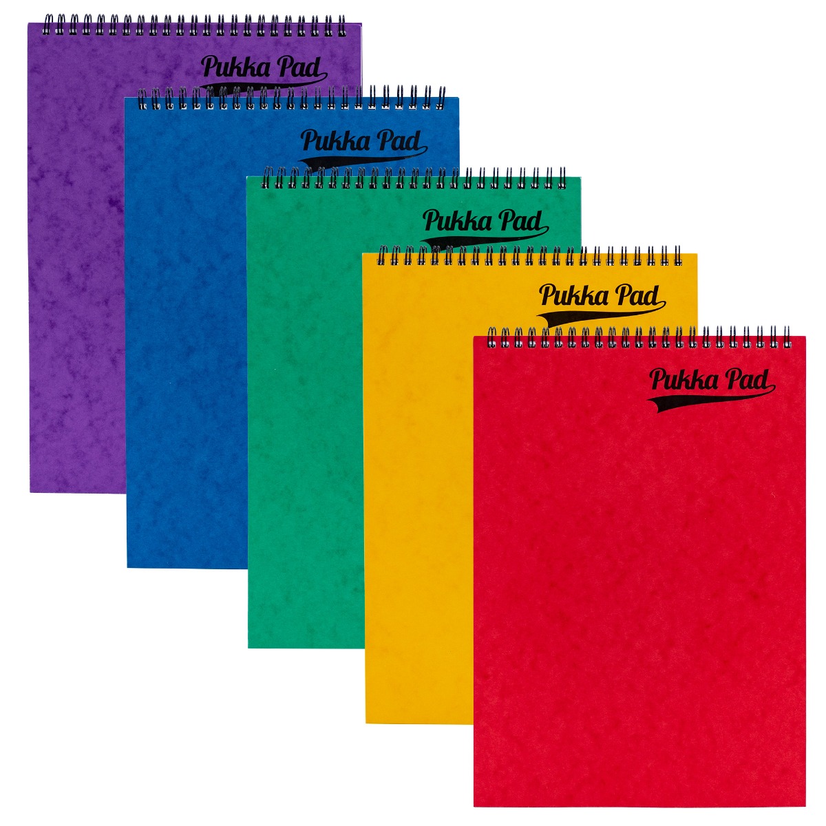 Pukka Pads Pressboard A4 120 Page Top Bound Pad in Assorted Colours - Pack of 10