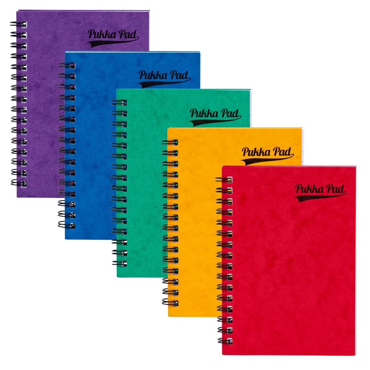 Pukka Pads Pressboard Notemakers Sidebound A6 Notebook - Assorted Pack of 10