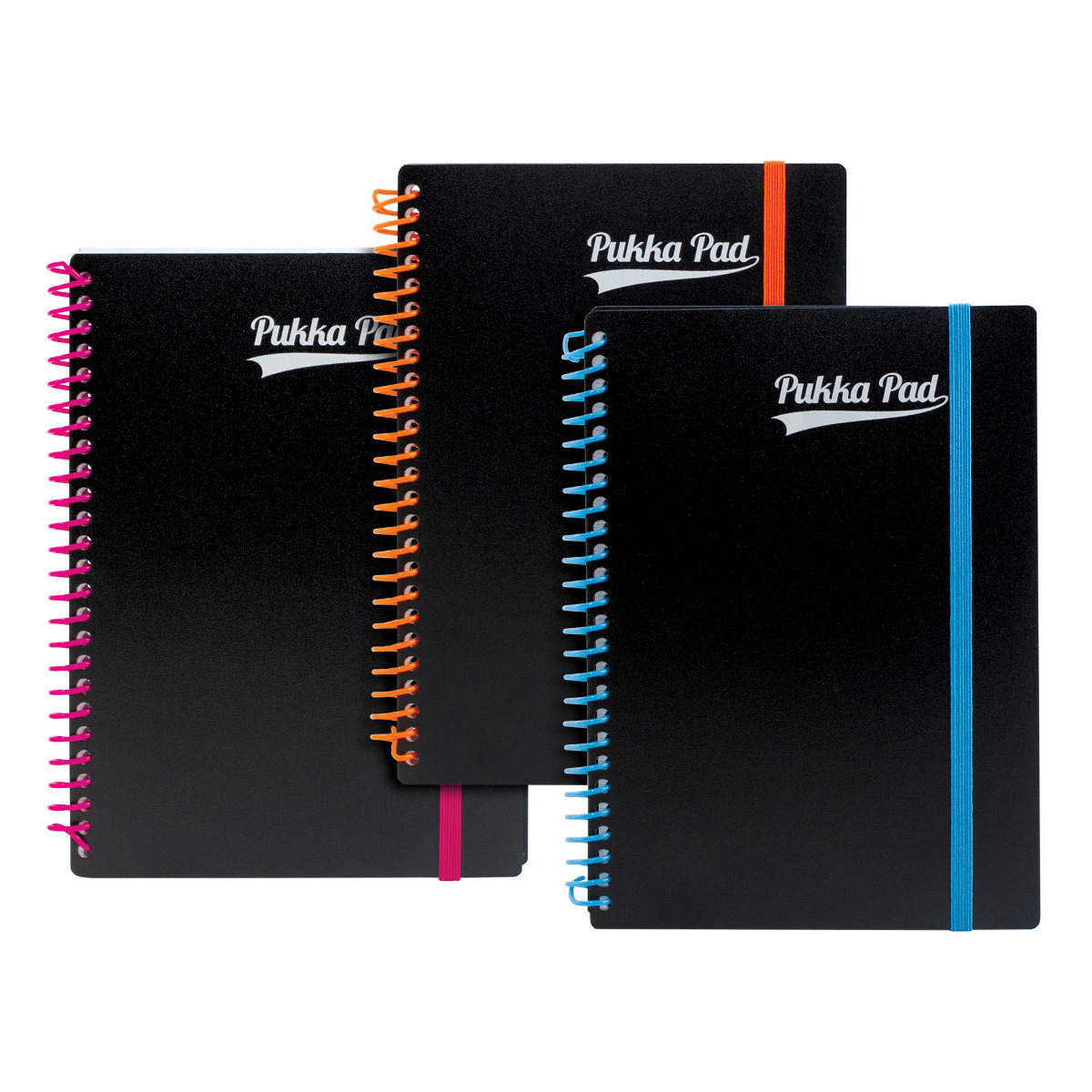 Pukka Pads Polypropylene Neon A5 Lined Notebook - Assorted Pack of 3