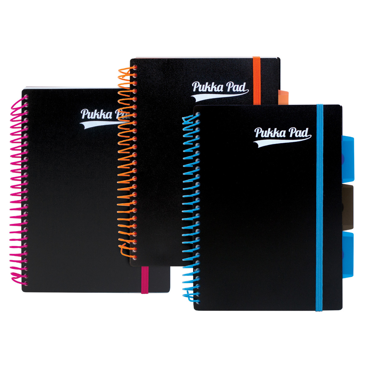 Pukka Pads Polypropylene Neon A5 Lined Project Book - Assorted Pack of 3