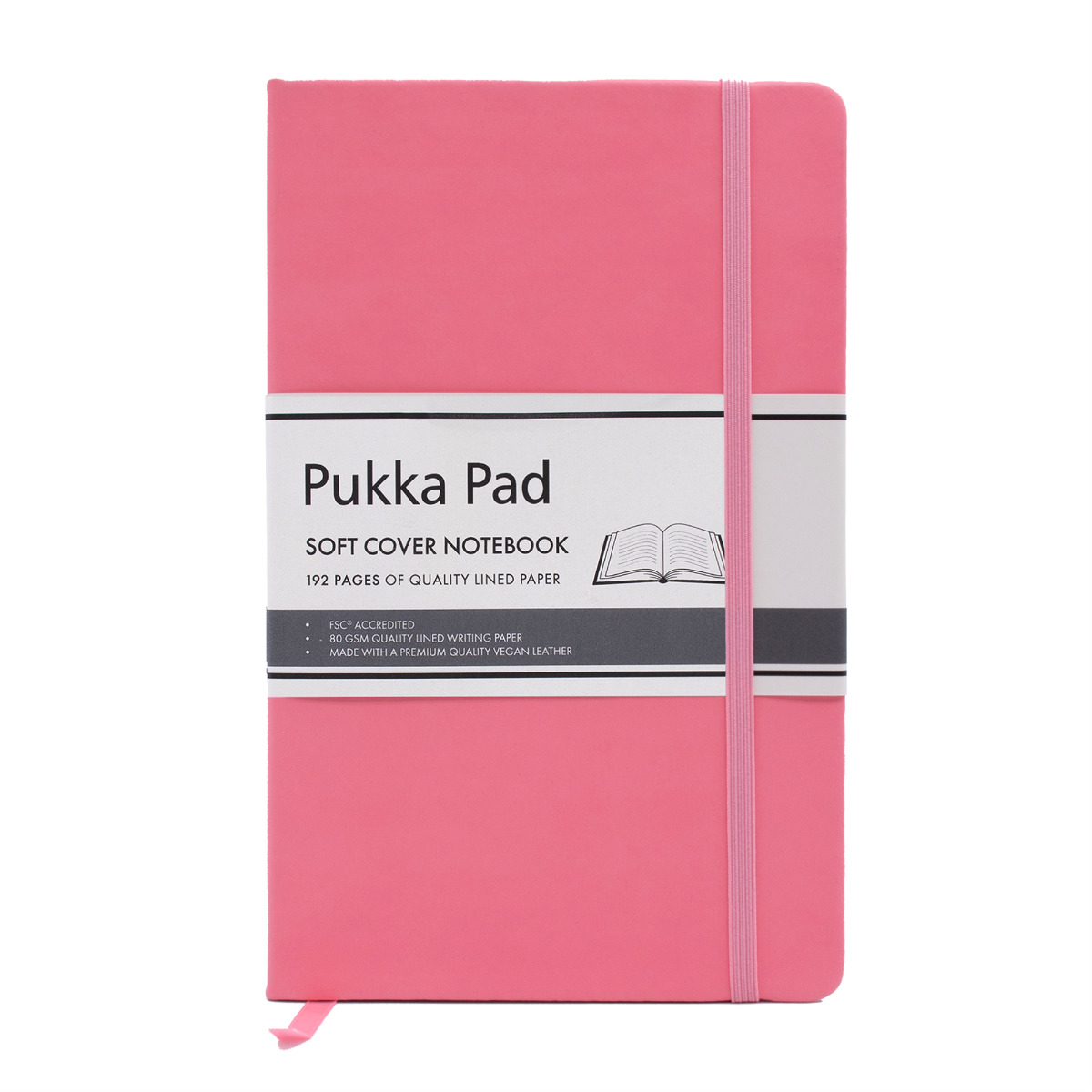 Pukka Pads Signature Soft Cover Lined Notebook in Pink