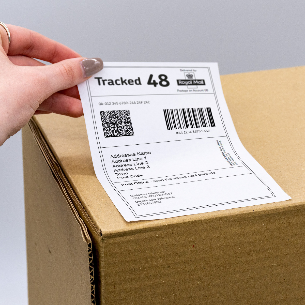 Large Plain White Sticky Self Adhesive Postage Parcel Labels 150 X