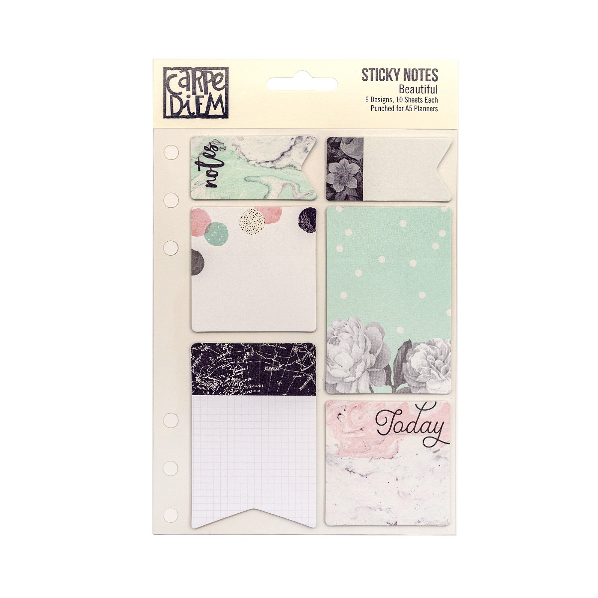 Carpe Diem A5 Planner Sticky Notes Beautiful