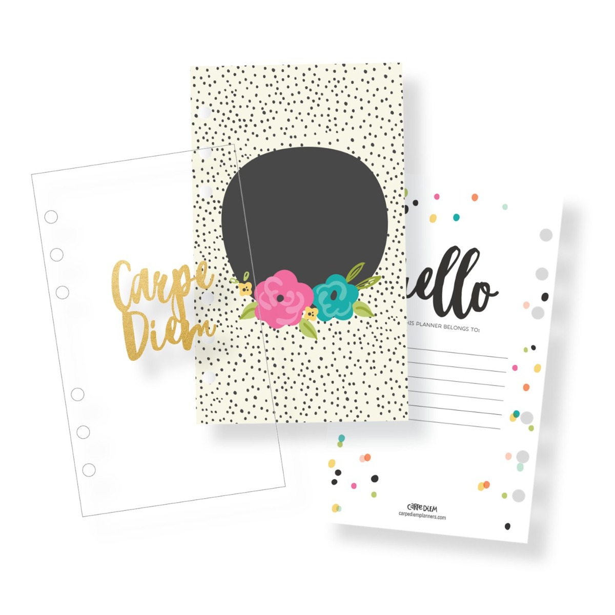 Carpe Diem Personal Planner Monthly Planner Inserts - Good Vibes