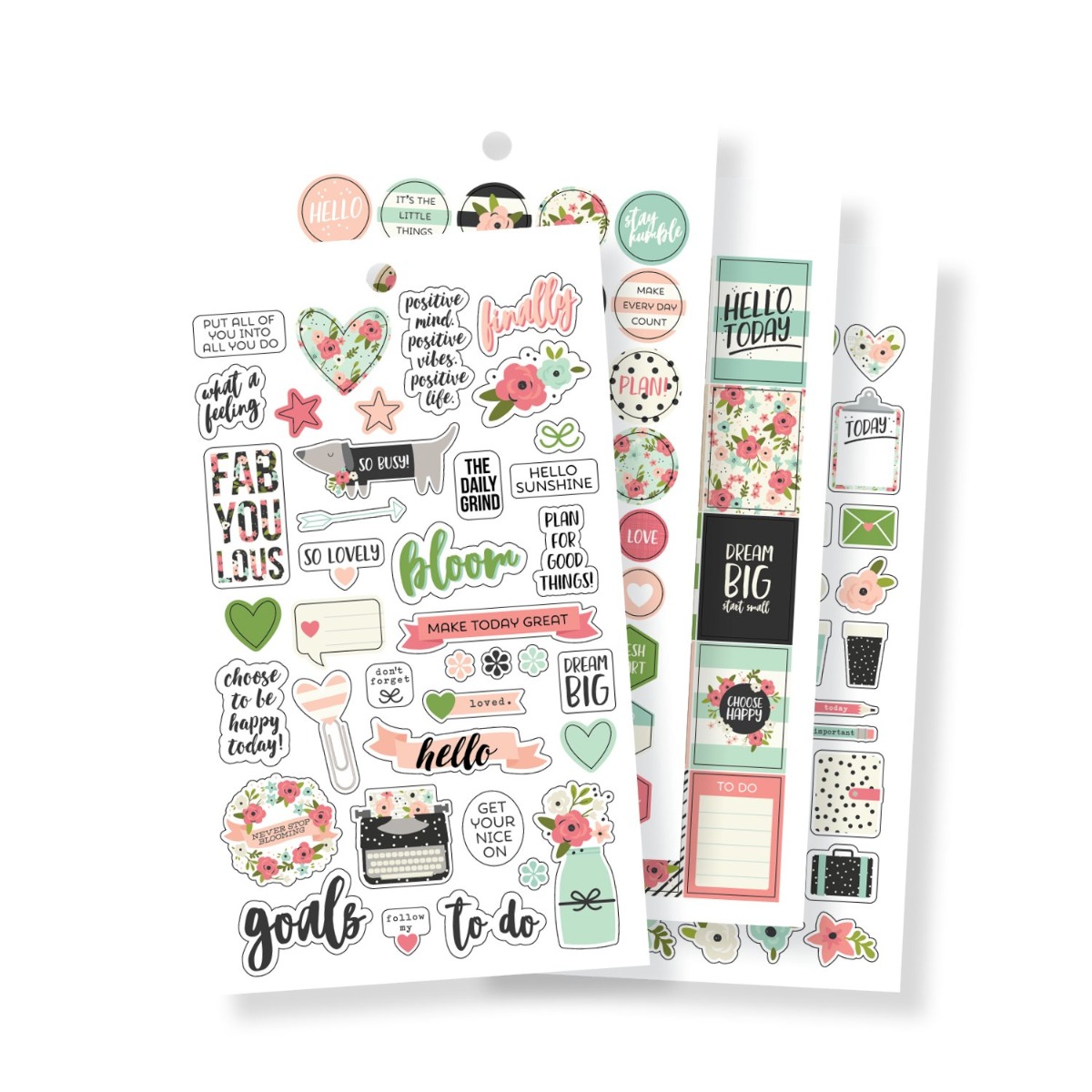 Carpe Diem Mini Sticker Tablet - Bloom
