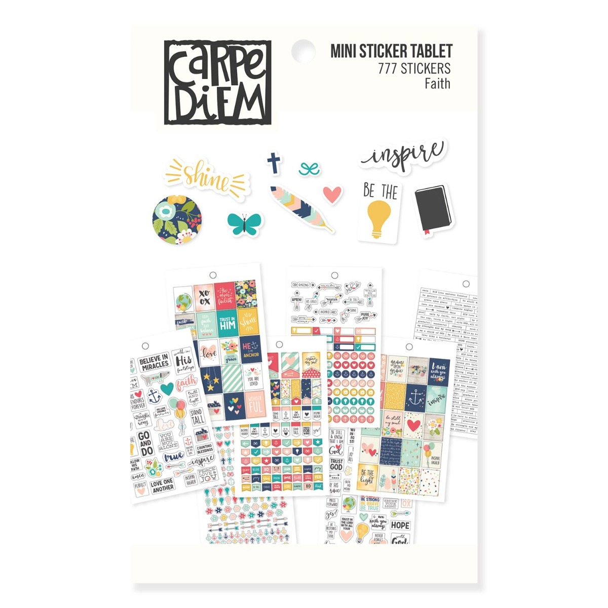 Carpe Diem Mini Sticker Tablet - Faith