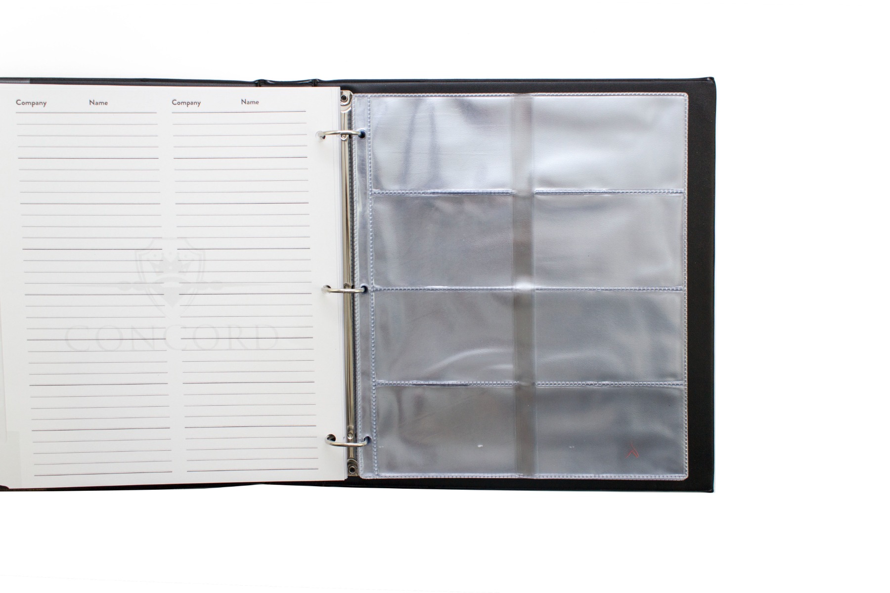Concord Business Card Book - Black 280mm x 292mm Large Binder Concord Business Card Book - Black 280mm x 292mm Large Binder