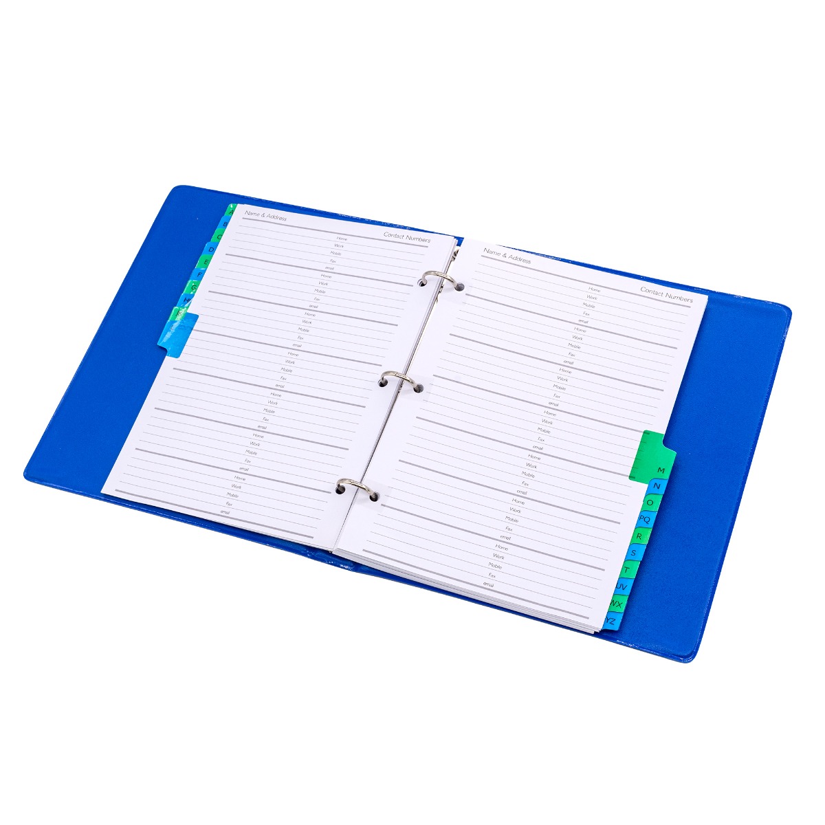 Letts Of London Icon Slim Pkt Address Book Blue, 990219 - View #7