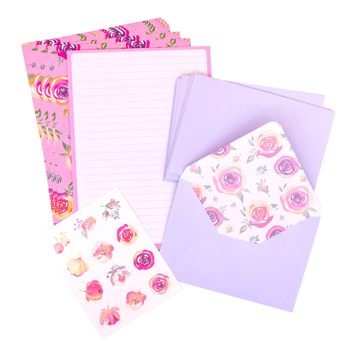 Pukka Pads Blossom Letter Set Includes Envelopes, Paper and Stickers
